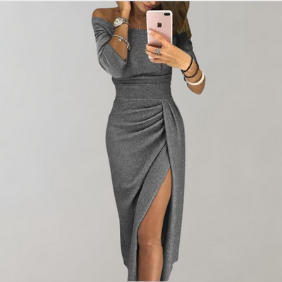 Aziza | Robe chic à fente élégante pour femmes