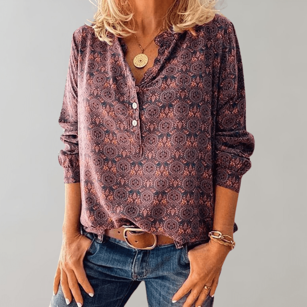 Rakel | Blouse vintage décontractée pour femmes