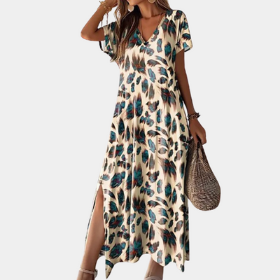 Lina - Robe Décontractée Pour Femmes Avec Fente