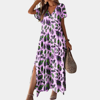 Lina - Robe Décontractée Pour Femmes Avec Fente