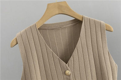 Erika™ - Élégant ensemble de gilet en tricot avec cardigan et pantalon