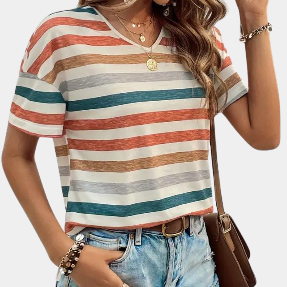 Manon | T-Shirt Rayures Pour Femme | Ete