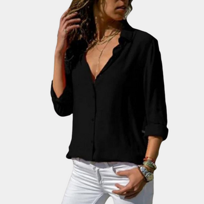 Penelope | Chemise Élégante À Manches 3/4 Pour Femmes | Été
