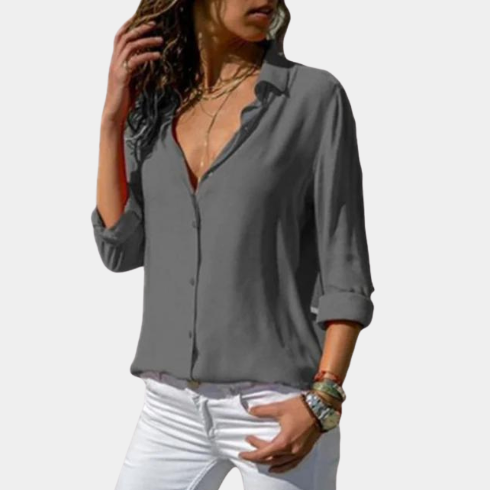 Penelope | Chemise Élégante À Manches 3/4 Pour Femmes | Été