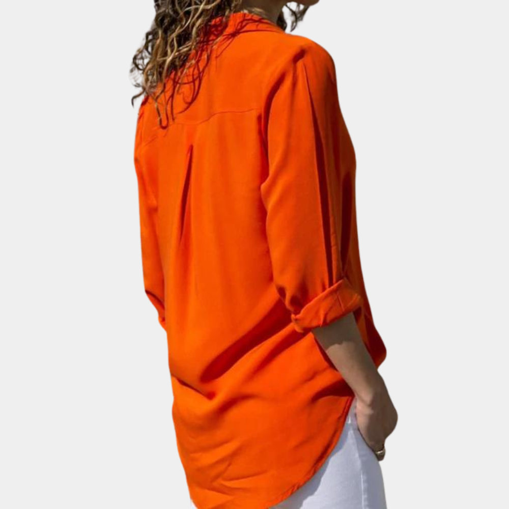 Penelope | Chemise Élégante À Manches 3/4 Pour Femmes | Été