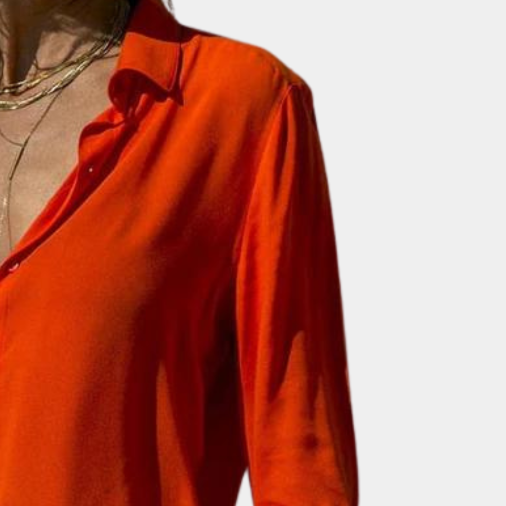 Penelope | Chemise Élégante À Manches 3/4 Pour Femmes | Été
