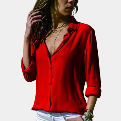 Penelope | Chemise Élégante À Manches 3/4 Pour Femmes | Été