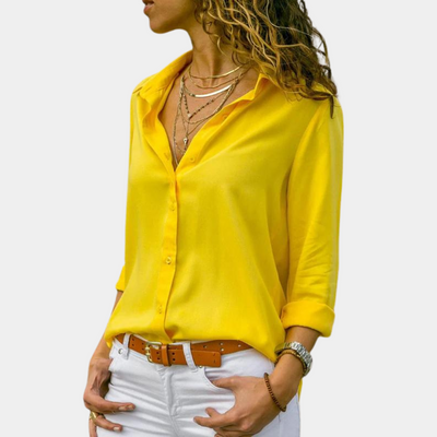 Penelope | Chemise Élégante À Manches 3/4 Pour Femmes | Été