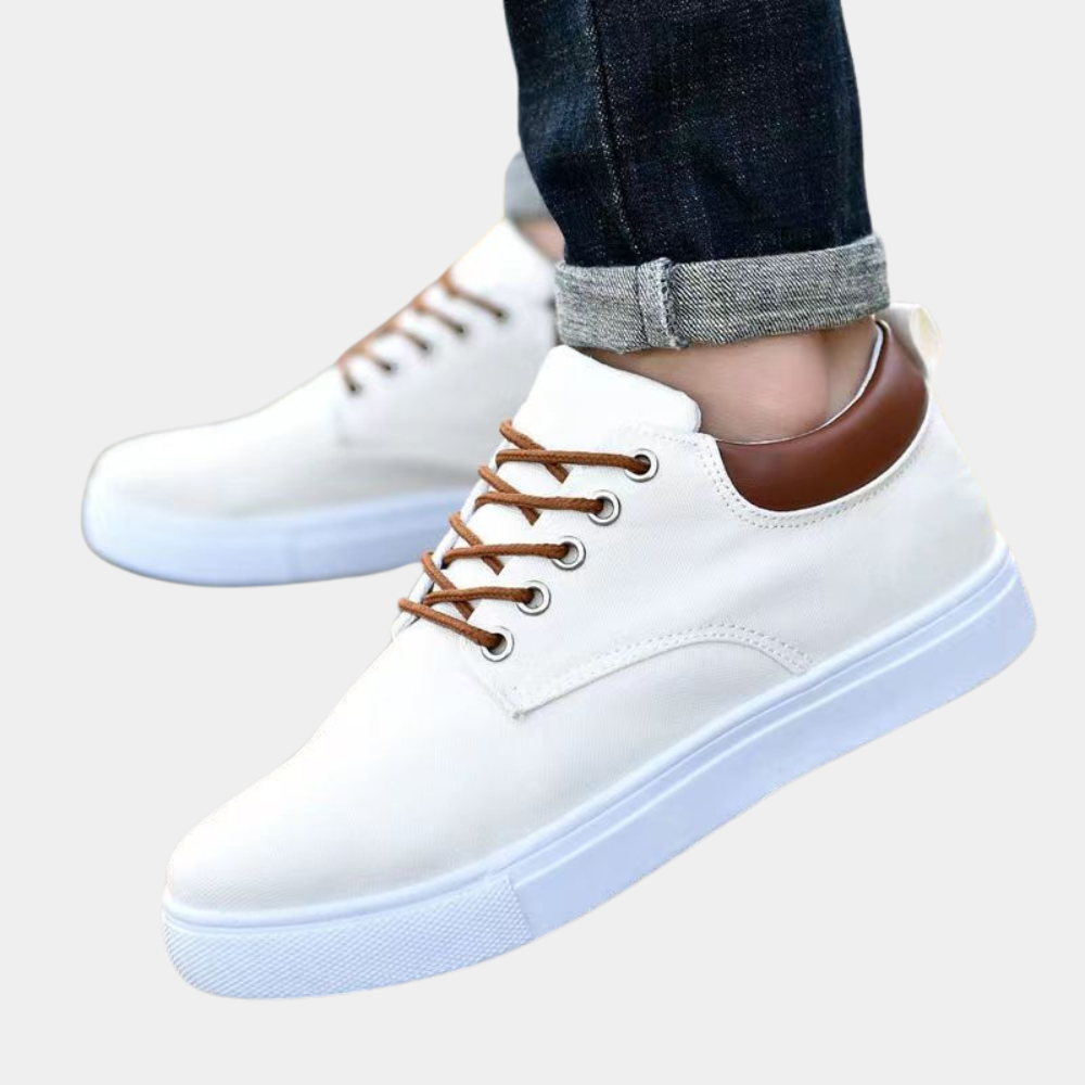 Chaussures basses homme – Tissu respirant – Semelle crantée – Design à lacets confortable