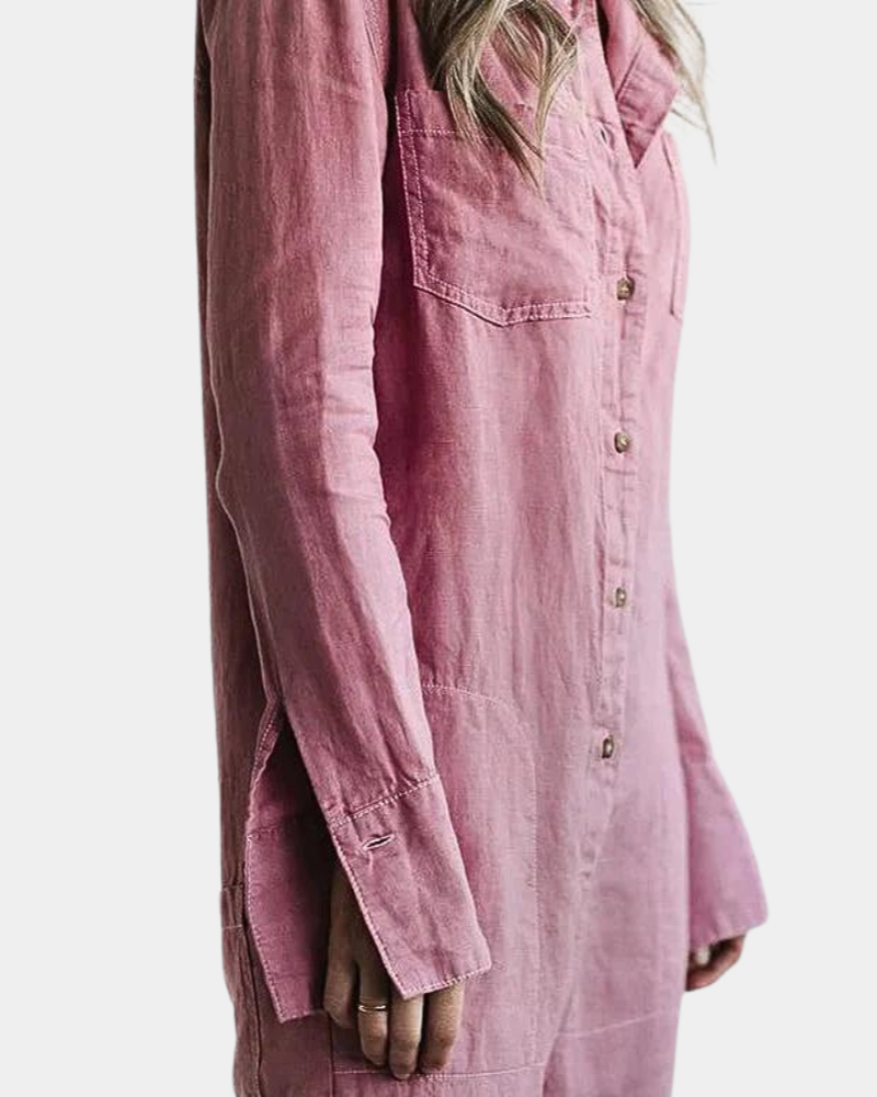 Allegra | Jumpsuit dames casual ademend lang mouw comfort design