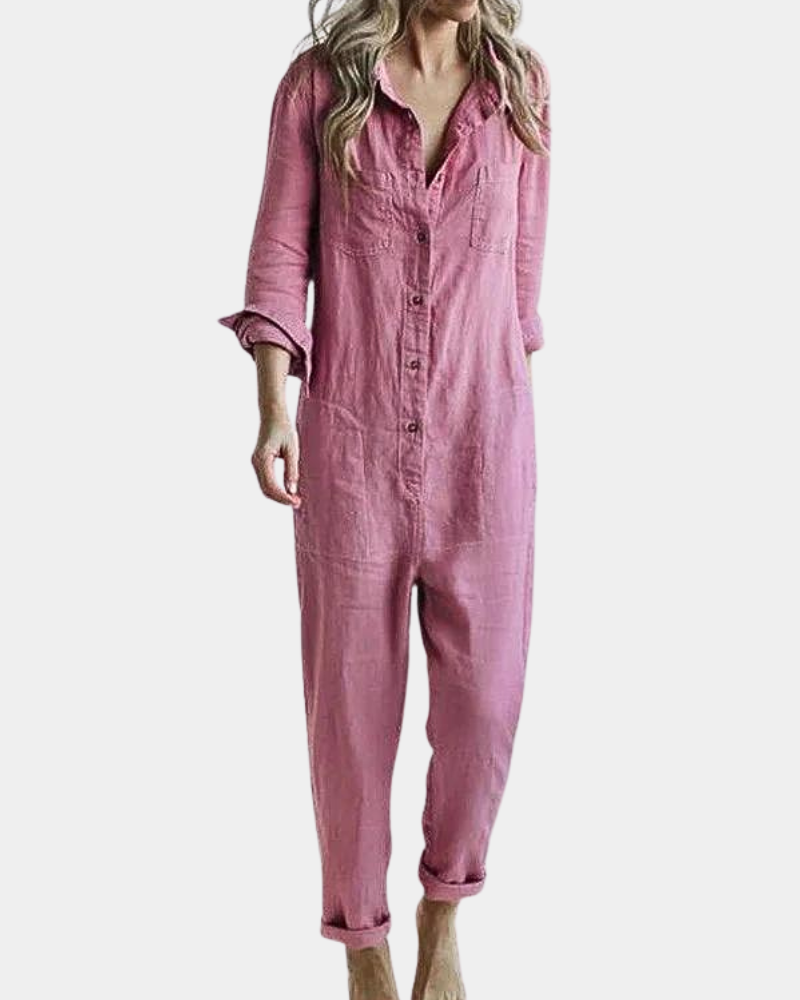 Allegra | Jumpsuit dames casual ademend lang mouw comfort design