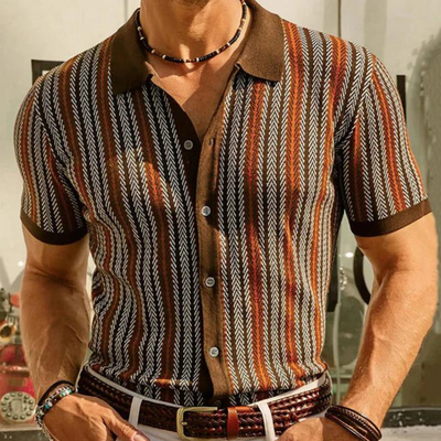 Philippe | Chemise Rayé Pour Hommes | Simple