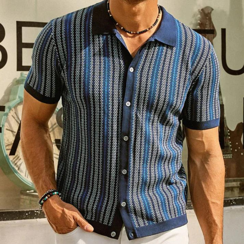 Philippe | Chemise Rayé Pour Hommes | Simple
