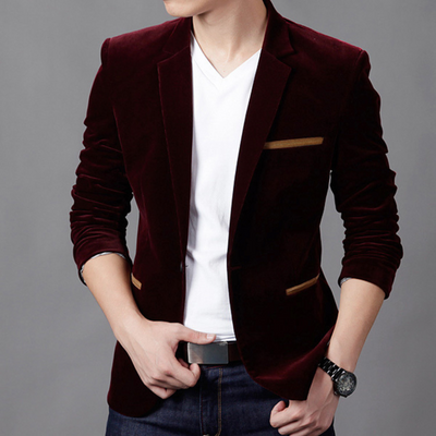 Blazer Chic pour homme en bleu raffiné