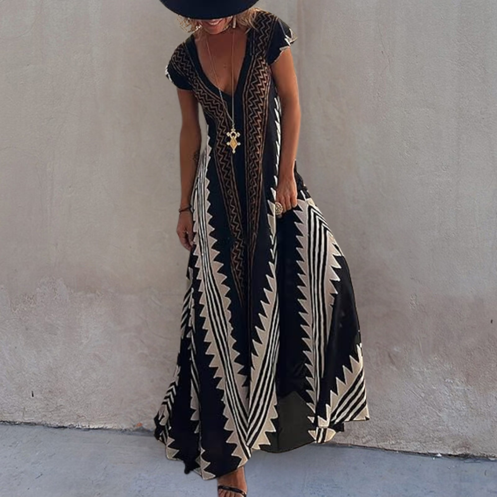 Adèle | Robe D'Été Boheme Pour Femme | Maxi