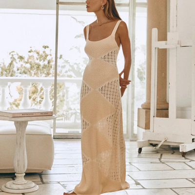 Jade | Robe Tricot chic pour femme | Maxi