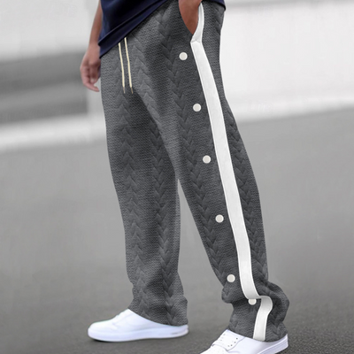 Christos - Pantalon pour homme confortable et élégant avec une ceinture souple