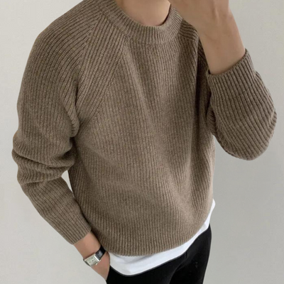 Audrick - Pull en tricot à manches longues élégant et confortable pour hommes