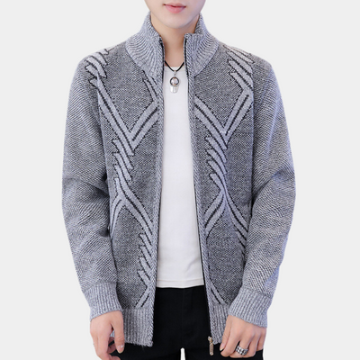 Blaisdell - Cardigan tricoté intemporel pour l'homme soucieux de son style