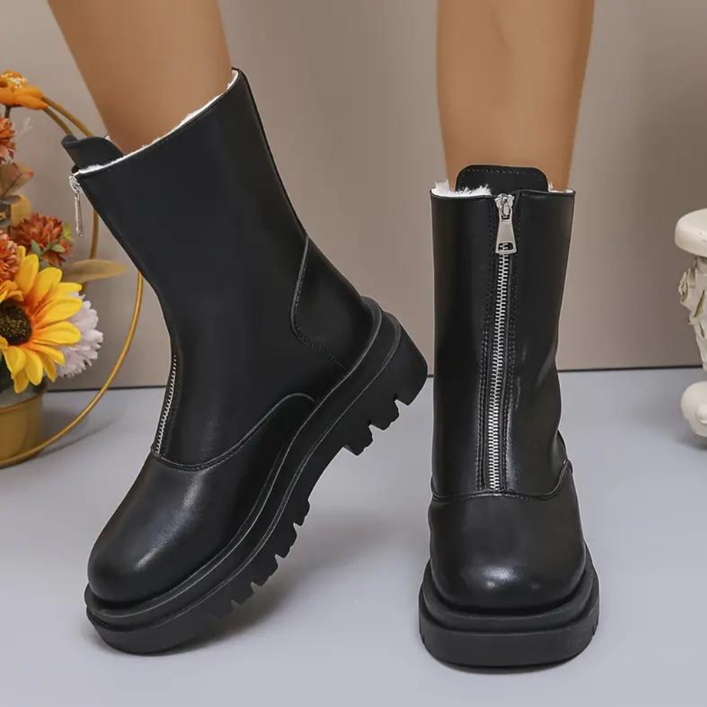 KAILANI - Bottes d'Hiver Élégantes avec Fermeture Éclair pour Femmes