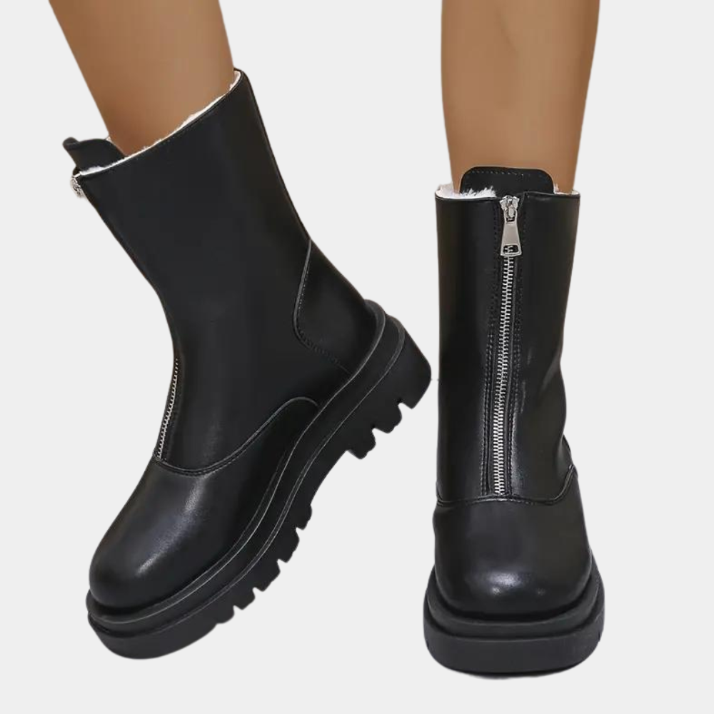 KAILANI - Bottes d'Hiver Élégantes avec Fermeture Éclair pour Femmes