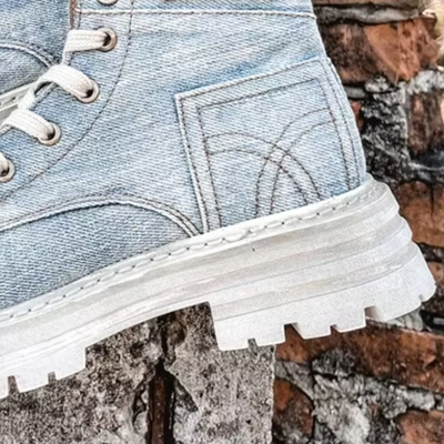 MARCELA - Bottes au Style Rétro avec Semelle Épaisse pour Femmes
