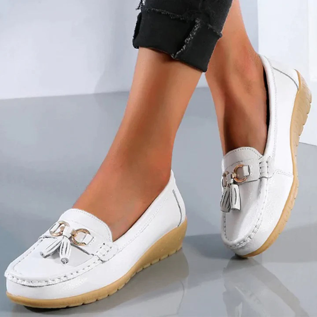 Carlla - Mocassins élégants en cuir pour femmes