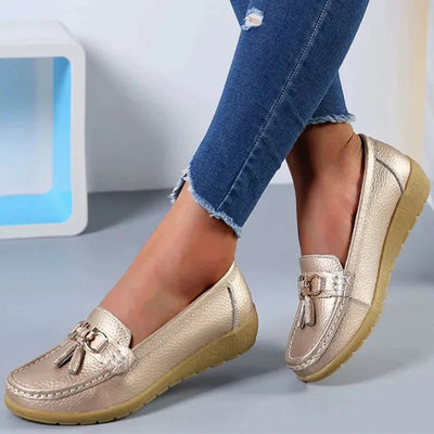 Carlla - Mocassins élégants en cuir pour femmes