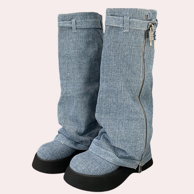 DULCE - Bottes d'Hiver Chaleureuses en Jean pour Femmes