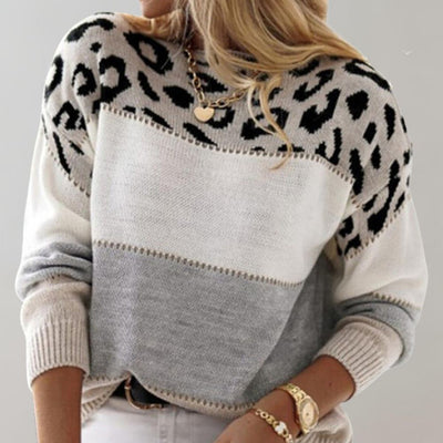 Cheyenne | Pull décontracté avec design léopard