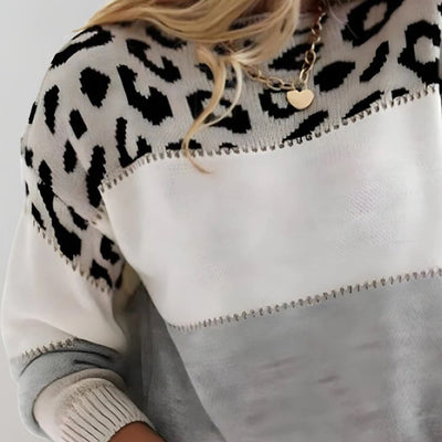 Cheyenne | Pull décontracté avec design léopard