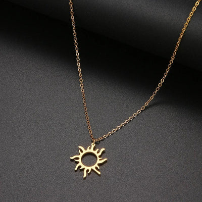Pendentif Solaire en Or et Argent