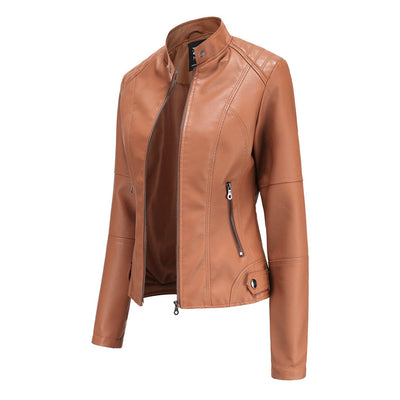 Veste Cuir Végan | Style Motard | Coupe Cintrée