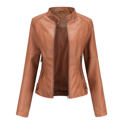 Veste Cuir Végan | Style Motard | Coupe Cintrée