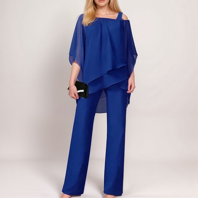 Ensemble Élégant | Haut Fluide et Pantalon Large | Chic et Confortable