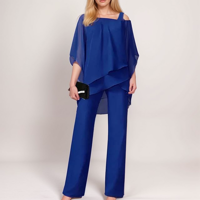 Ensemble Élégant | Haut Fluide et Pantalon Large | Chic et Confortable