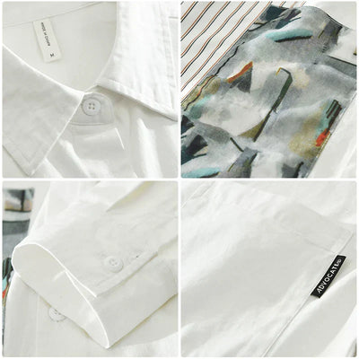 Fabian - Chemise à patchwork décontractée - Élégant - Hommes