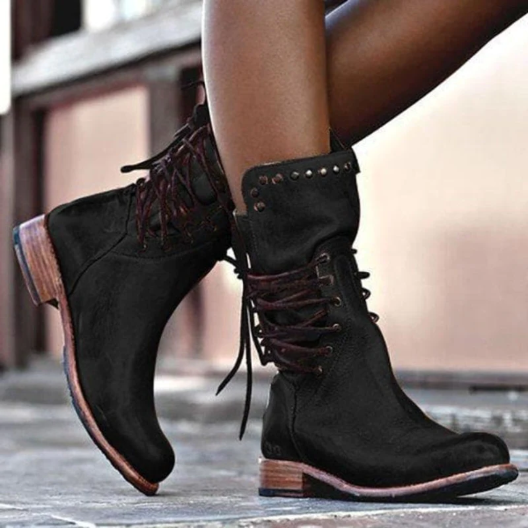 Isolde | Bottes en cuir à lacets