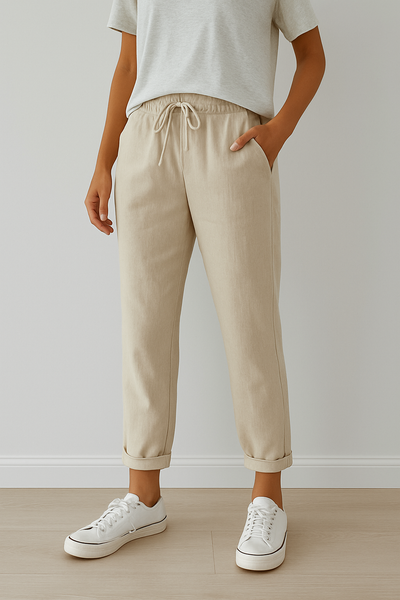 Le pantalon Weekender | Mélange de lin respirant
