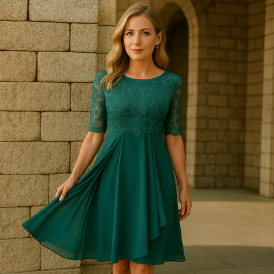 Chantal | Robe D'Invitée De Mariage Pour Femme | Mini