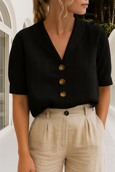 Celyra | T-shirt en Coton et Lin Tendance pour Femmes