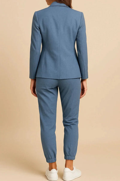 Morgane™ | Marine Ensemble Tailleur Décontracté