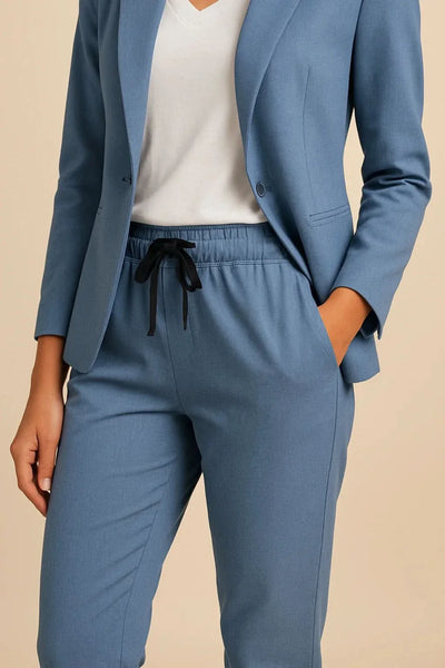 Morgane™ | Marine Ensemble Tailleur Décontracté