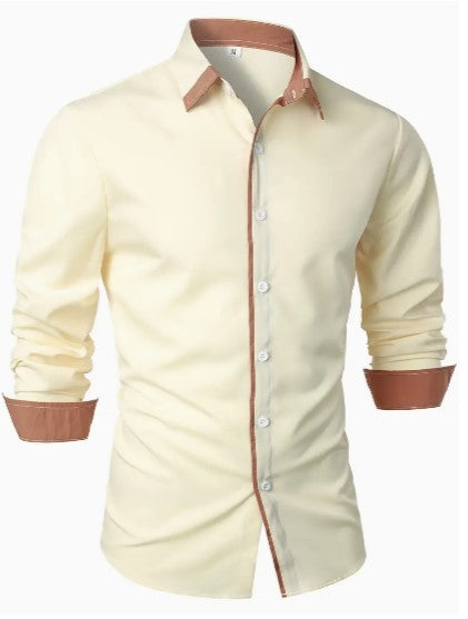 Homme Langarm Blanche Chemise – Cordell