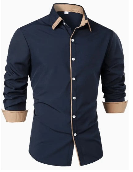 Homme Langarm Blanche Chemise – Cordell