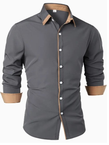 Homme Langarm Blanche Chemise – Cordell