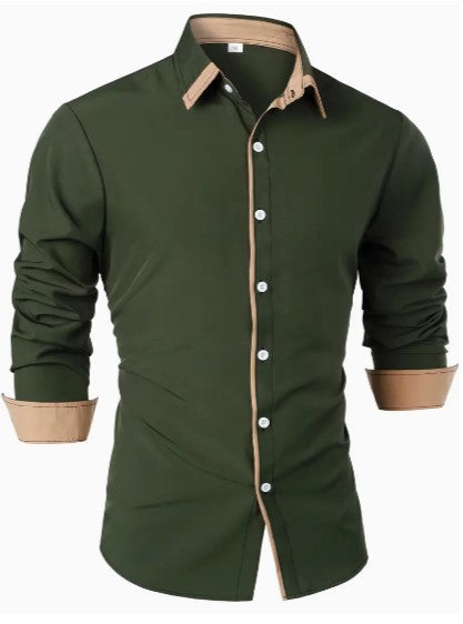 Homme Langarm Blanche Chemise – Cordell