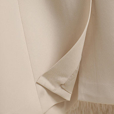 Blazer femme – Coupe décontractée – Taille cintrée – Ceinture boucle métal – Une boutonnière