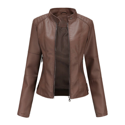 Veste Cuir Végan | Style Motard | Coupe Cintrée