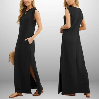Louise | Robe longue fluide anti-rides